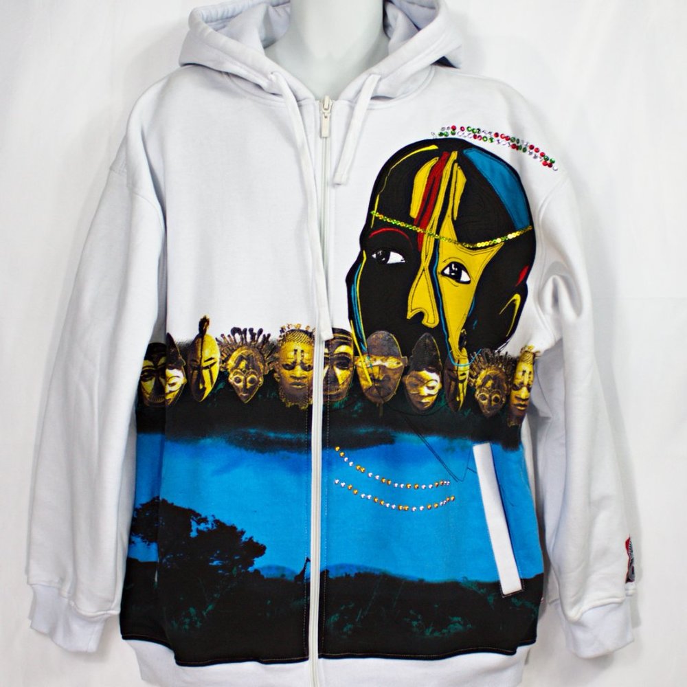 Ak:cess Men's Hooded Full  jacket Sweatshirt 2XL